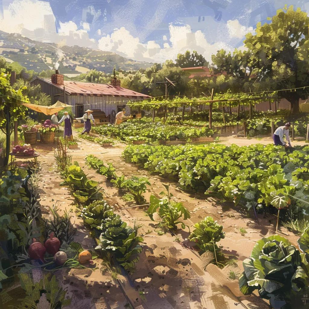 Harvested seasonal produce at a Pasadena farm ready for delivery to a restaurant