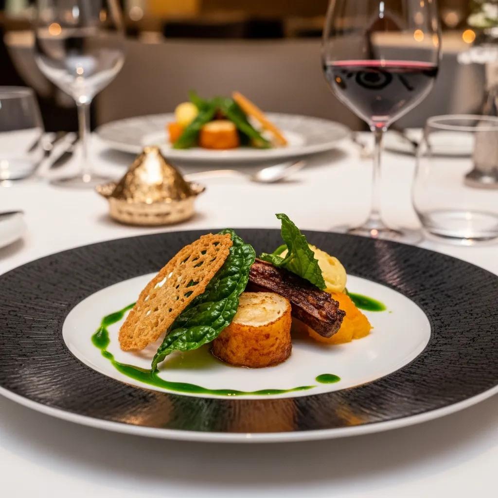 Elegant plated dish representing the evolution of food criticism in the digital age