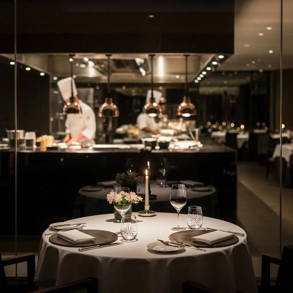 Warm, intimate dining atmosphere at Kaviar designed for anniversary celebrations